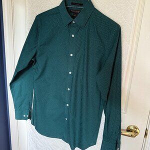 Men's Banana Republic Non-Iron Dress Shirt Green Small